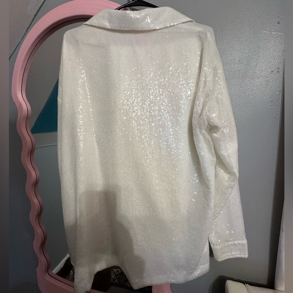 White sequin Forever 21 suit - Picture 3 of 5